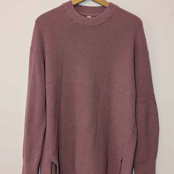 lululemon athletica Sweaters - Lululemon Merino Wool Blend Velvet Dust Ribbed Crewneck Sweater